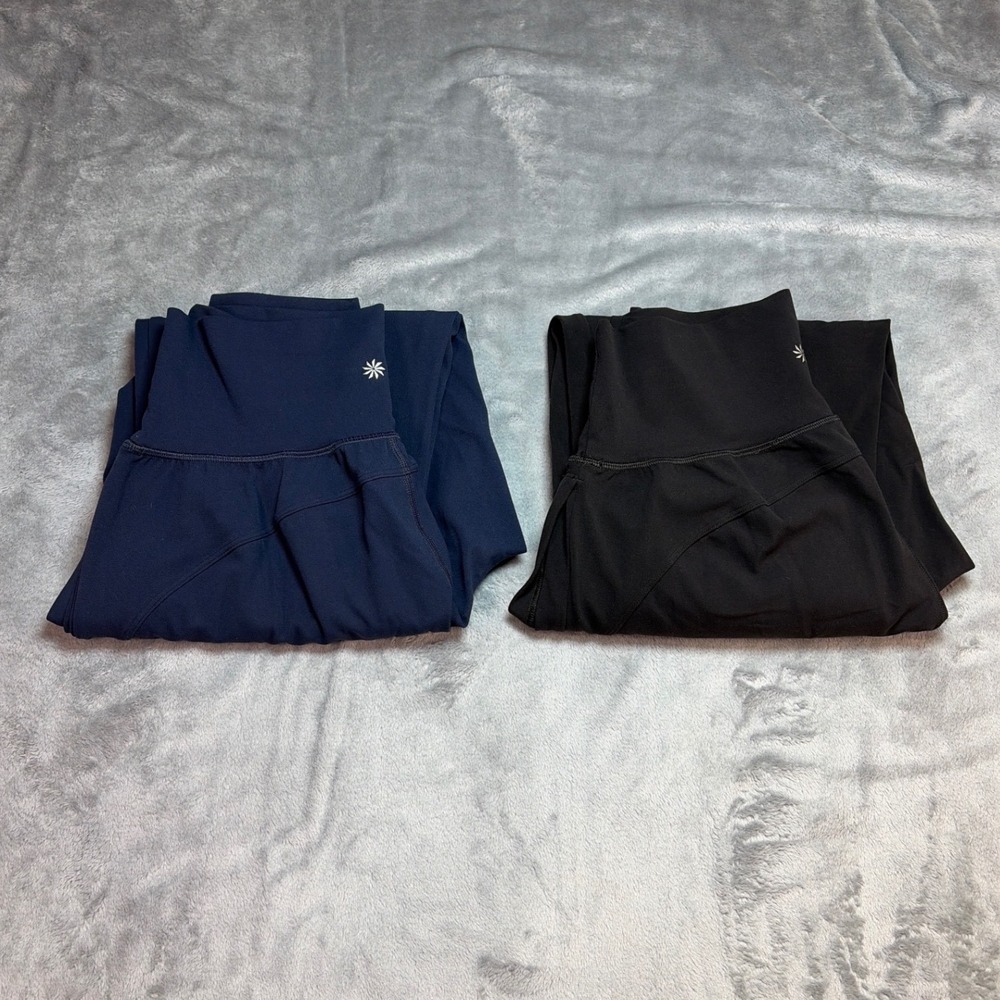 Athleta Salutation Jogger Bundle Navy Blue Black High Rise Petite Small 531288
